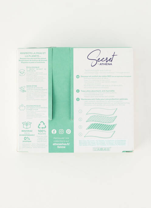 Chiloți-menstruali negru SECRET BY ATHENA femeie