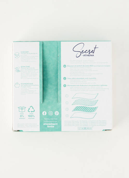 Chiloți-menstruali negru SECRET BY ATHENA femeie