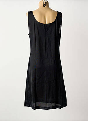Jupon/fond de rochie efect material satinat negru LINGERIE ELIZABETH femeie