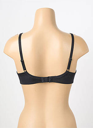 Sutien efect material satinat top sutien push-up negru PLAYTEX femme