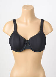 Sutien efect material satinat top sutien modelat negru PLAYTEX femme