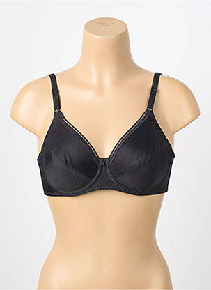 Sutien efect material satinat sutien cupe întregi cu decolteu înalt negru TRIUMPH femeie