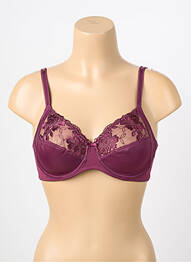 Sutien efect material satinat sutien cupe întregi cu decolteu înalt violet TRIUMPH femme