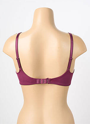 Sutien efect material satinat sutien cupe întregi cu decolteu înalt violet TRIUMPH femeie