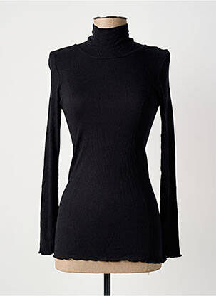 Top elasticitate mâneci lungi negru JANIRA femeie