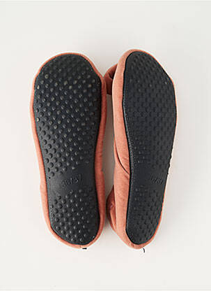 Papuci/pantofi de casă vârf rotund toc plat până la 3 cm roz SOFT ET YOGA femeie