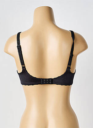 Sutien efect material satinat sutien cupe întregi cu decolteu înalt negru TRIUMPH femeie