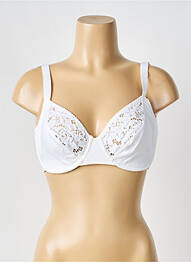 Sutien efect material satinat sutien cupe întregi cu decolteu înalt alb TRIUMPH femme