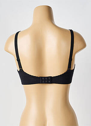 Sutien efect material satinat sutien cupe întregi cu decolteu înalt negru TRIUMPH femeie
