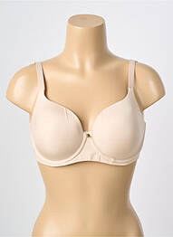 Sutien efect material satinat top sutien modelat bej TRIUMPH femme
