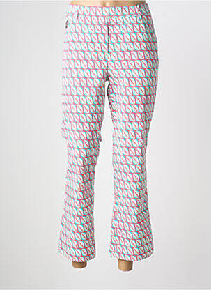 Pantalon 7/8 țesătură poplin mărime normală roz STARK femeie