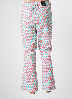 Pantalon 7/8 țesătură poplin mărime normală roz STARK femeie