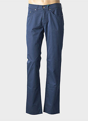 Pantalon slim țesătură poplin mărime normală albastru PIONEER bărbat