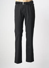 Pantalon chino țesătură poplin mărime normală negru PIONIER homme