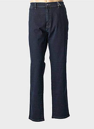 Pantalon chino țesătură poplin mărime normală albastru PIONEER bărbat