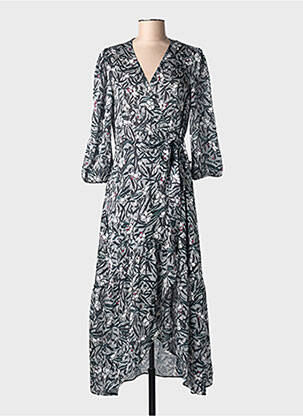 Rochie lungă mâneci lungi mâneci lungi negru MORGAN femeie