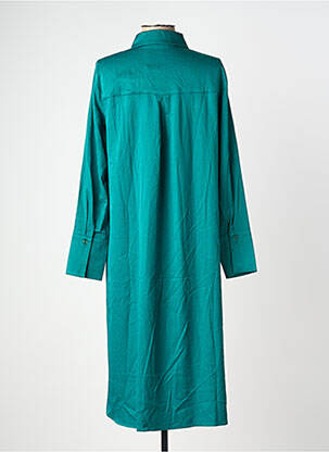 Rochie midi croială fluidă mâneci lungi verde B.YOUNG femeie
