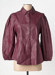 Cămașă croială cambrată mâneci lungi violet B.YOUNG femme