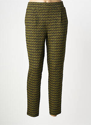 Pantalon slim buzunare verde ICHI femeie