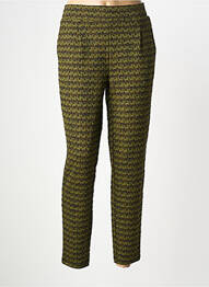 Pantalon slim buzunare verde ICHI femeie