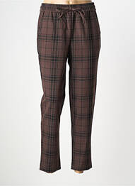 Pantalon 7/8 talie elastică maro B.YOUNG homme