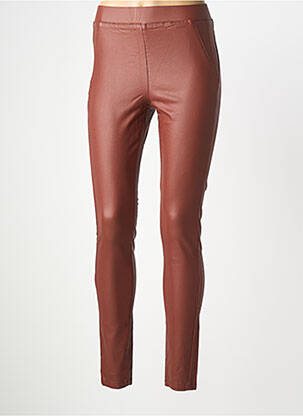 Pantalon slim talie elastică maro B.YOUNG femeie