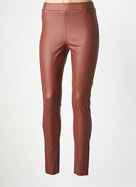 Pantalon slim talie elastică maro B.YOUNG femeie