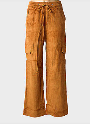 Pantalon cargo croială dreaptă maro ORFEO femeie