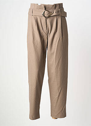 Pantalon drept buzunare bej MORGAN femeie