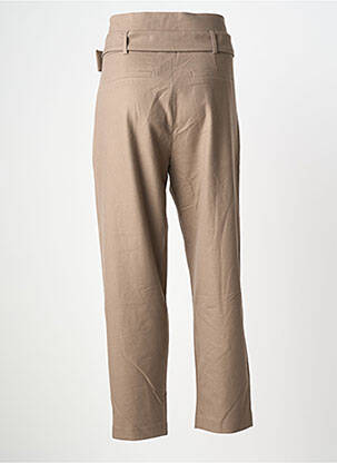 Pantalon drept buzunare bej MORGAN femeie