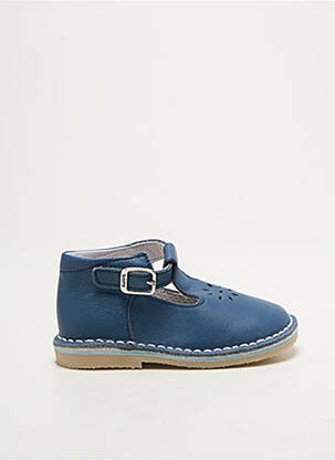 Ghete țesătură satinată vârf rotund albastru BOPY enfant