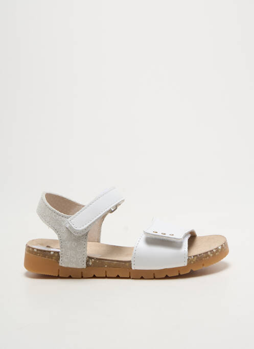 Sandale/Pantofi decupați alb BOPY fată