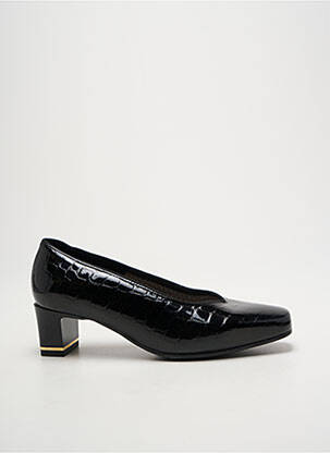 Pantofi cu toc material neted toc de 4 la 6 cm negru ARA femeie