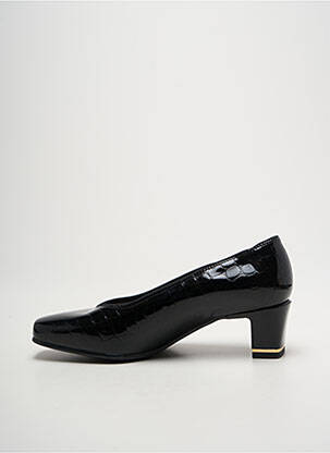 Pantofi cu toc material neted toc de 4 la 6 cm negru ARA femeie