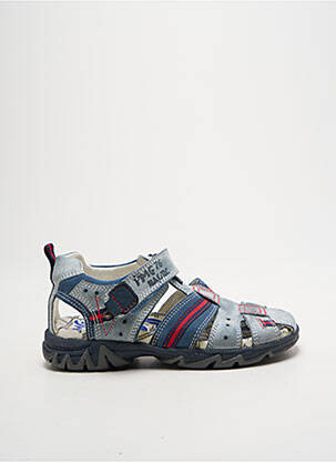 Sandale/pantofi decupați nubuc vârf rotund albastru PRIMIGI garcon