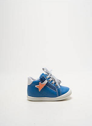 Ghete închidere cu fermoar și șireturi vârf rotund albastru BABYBOTTE garcon