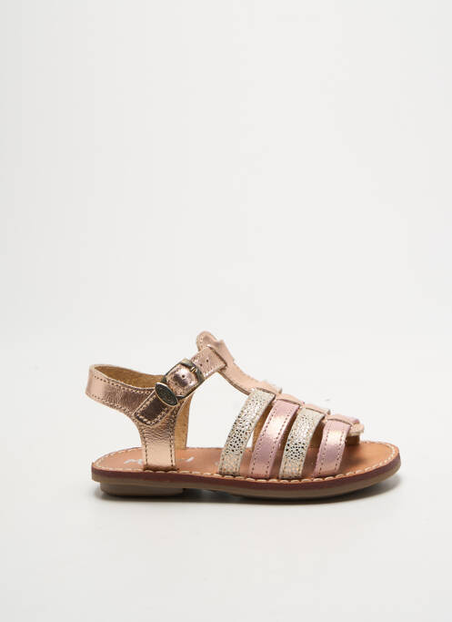 Sandale/pantofi decupați imprimare vârf deschis roz MINIBEL fille