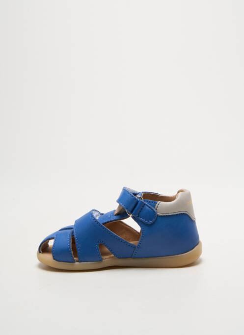 Sandale/pantofi decupați material neted vârf rotund albastru BABYBOTTE garcon