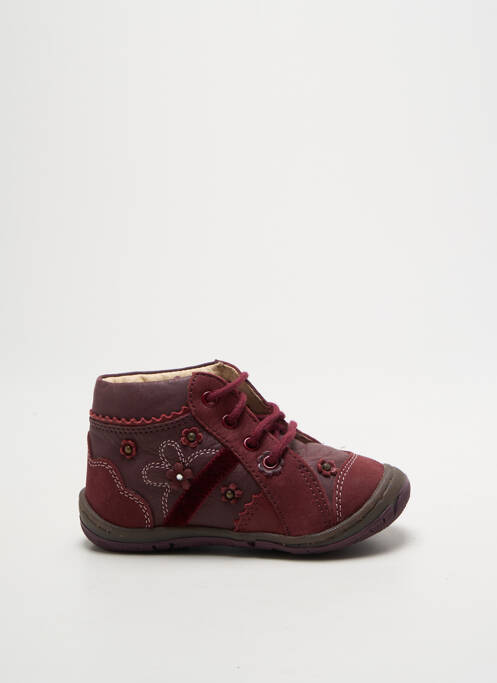 Ghete țesătură satinată vârf rotund violet PRIMIGI fille