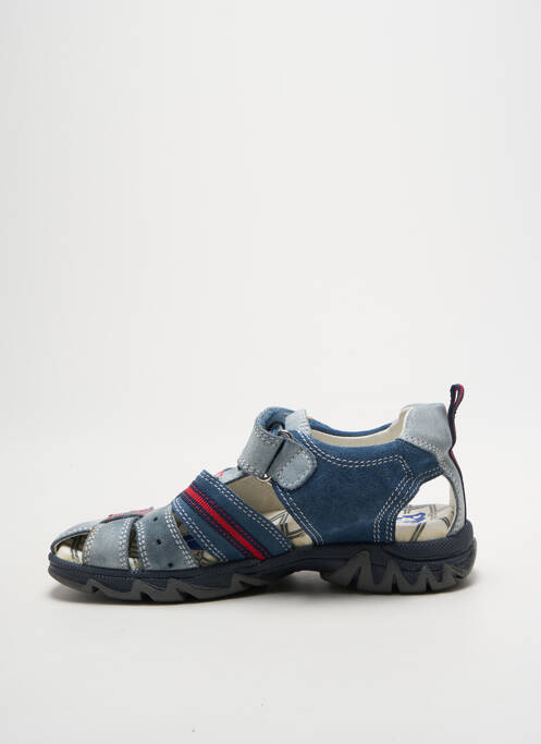 Sandale/pantofi decupați nubuc vârf rotund albastru PRIMIGI garcon