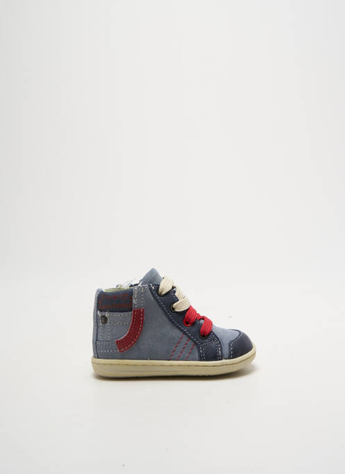 Ghete închidere cu fermoar și șireturi vârf rotund albastru PRIMIGI garcon