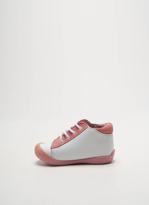 Ghete țesătură satinată vârf rotund roz MINIBEL fille