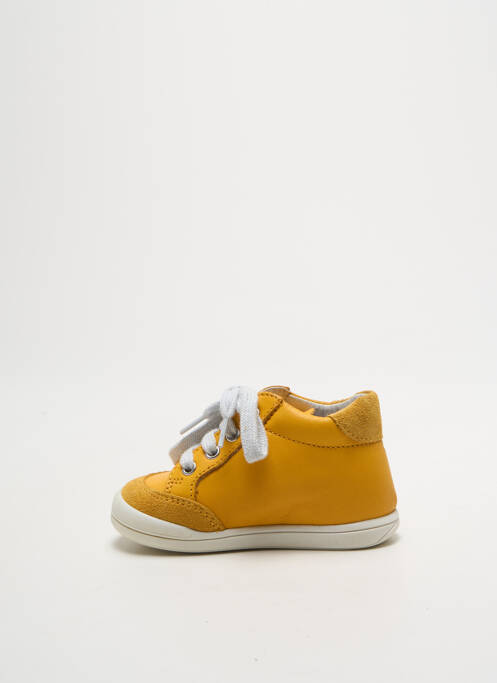 Ghete închidere cu șireturi vârf rotund galben BABYBOTTE garcon