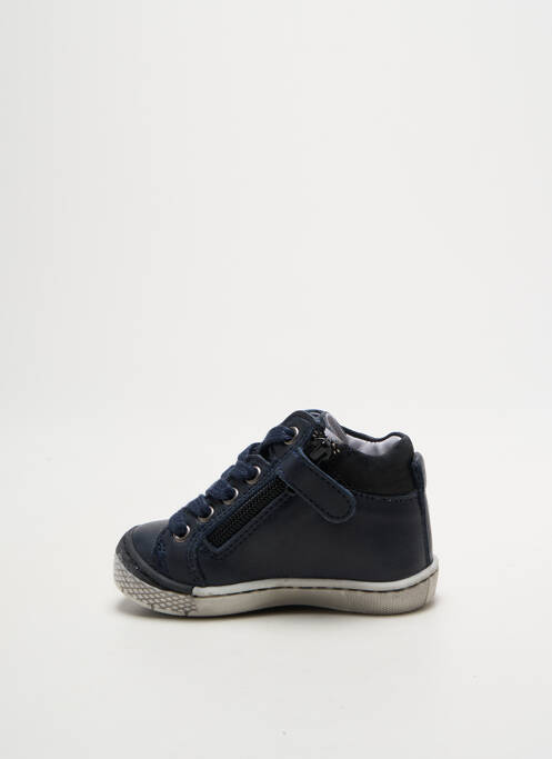 Ghete țesătură satinată vârf rotund albastru BELLAMY garcon