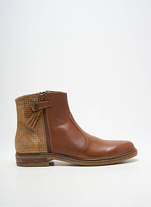 Botine/ghete material neted toc mic maro BABYBOTTE fată