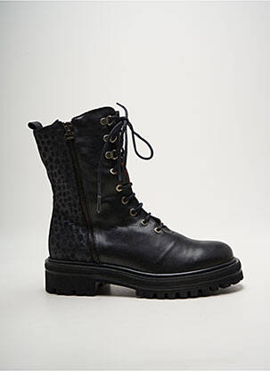 Botine/ghete material neted toc de 4 la 6 cm negru ROCK & ROSE femeie