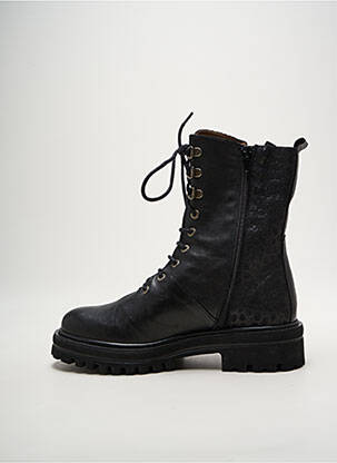 Botine/ghete material neted toc de 4 la 6 cm negru ROCK & ROSE femeie