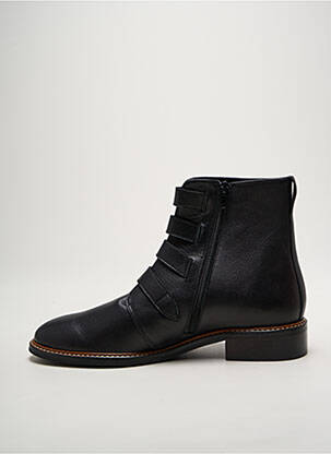 Botine/ghete material neted toc plat până la 3 cm negru GEO-REINO femeie