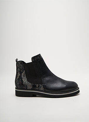 Botine/ghete material neted toc plat până la 3 cm negru GEO-REINO femeie