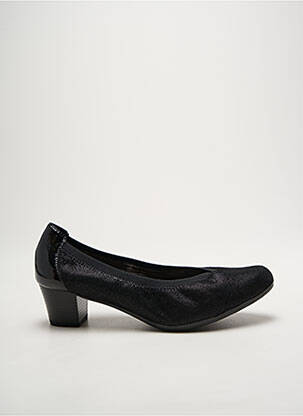 Pantofi cu toc material neted toc de 4 la 6 cm negru ALPINA femeie